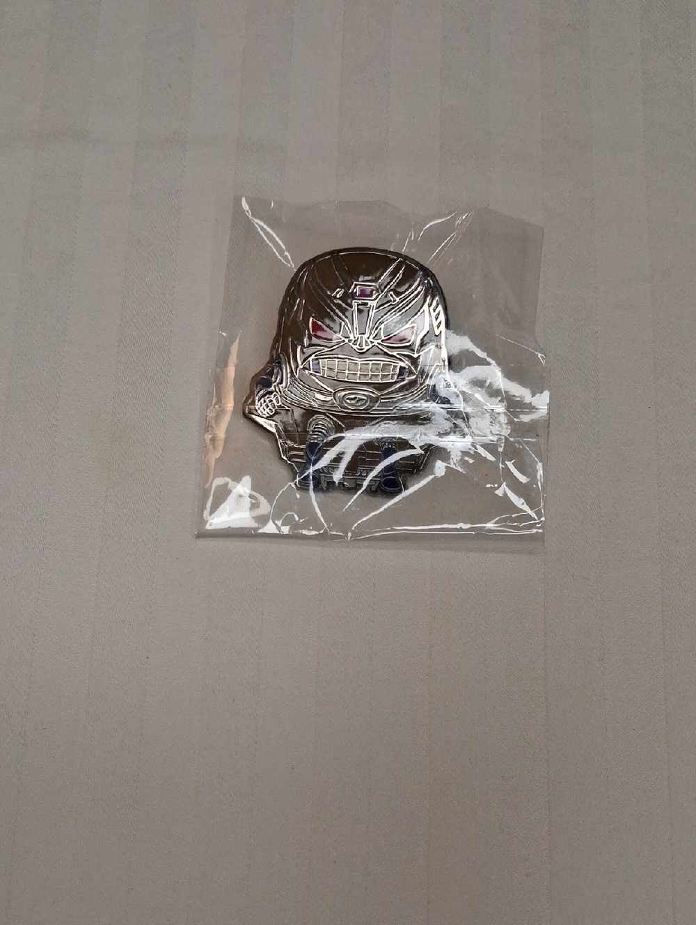 Marvel Quantumania Metallic Silver Enamel Pin Ant Man Vs Wasp